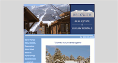 Desktop Screenshot of beckwithrentals.com
